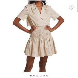 Self-Portrait Cotton Minidress, size 6.